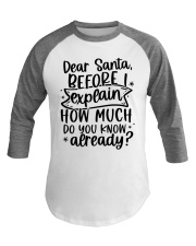 Dear Santa Baseball Tee tile