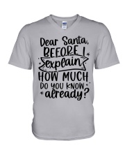 Dear Santa V-Neck T-Shirt tile