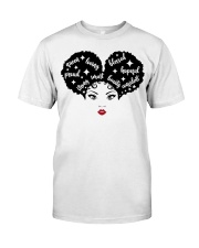 Afro Puff Queen Star Classic T-Shirt front
