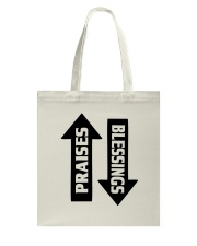PRAISES BLESSINGS Tote Bag tile