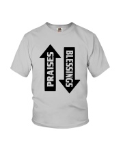 PRAISES BLESSINGS Youth T-Shirt tile