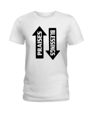 PRAISES BLESSINGS Ladies T-Shirt tile