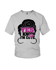 YES i'M CUTE Youth T-Shirt tile