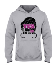 YES i'M CUTE Hooded Sweatshirt tile