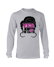 YES i'M CUTE Long Sleeve Tee tile
