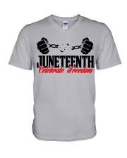 Juneteenth V-Neck T-Shirt tile