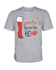 Santa’s favorite HO V-Neck T-Shirt tile