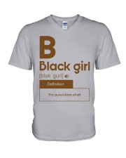Black girl definition V-Neck T-Shirt tile