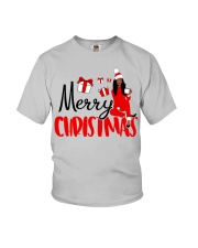 Merry Christmas Black Girl 2 Youth T-Shirt tile
