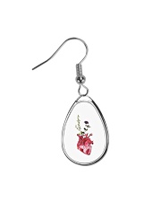Flower Heart Teardrop Earrings thumbnail