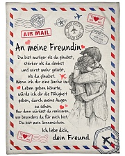 An meine Freundin Large Fleece Blanket - 60" x 80" front