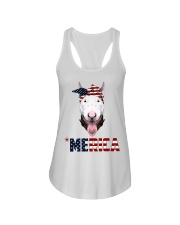 Bull-Terrier--With-Bandana-USA-FLAG Ladies Flowy Tank thumbnail