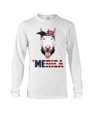 Bull-Terrier--With-Bandana-USA-FLAG Long Sleeve Tee thumbnail