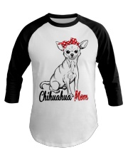 Chihuahua Mom With Red Bandana Baseball Tee thumbnail