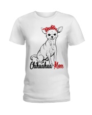 Chihuahua Mom With Red Bandana Ladies T-Shirt thumbnail