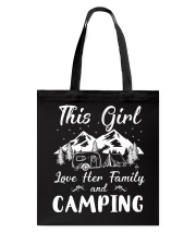 GIRL LOVE FAMILY AND CAMPING Tote Bag thumbnail