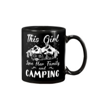 GIRL LOVE FAMILY AND CAMPING Mug front