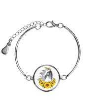 Horse Sunflower Metallic Circle Bracelet thumbnail