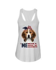 Beagle-With-Bandana-USA-FLAG Ladies Flowy Tank thumbnail