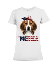 Beagle-With-Bandana-USA-FLAG Premium Fit Ladies Tee thumbnail