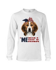 Beagle-With-Bandana-USA-FLAG Long Sleeve Tee thumbnail