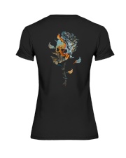 Skull and Roses Zero Fuhs Given 2 Sides Premium Fit Ladies Tee tile