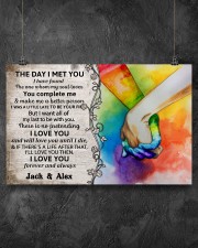 Custom LGBT The Day I Met You Personalized Name 17x11 Poster aos-poster-landscape-17x11-lifestyle-12