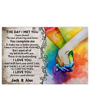 Custom LGBT The Day I Met You Personalized Name 17x11 Poster front