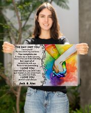 Custom LGBT The Day I Met You Personalized Name 17x11 Poster poster-landscape-17x11-lifestyle-19