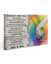 Custom LGBT The Day I Met You Personalized Name 30x20 Gallery Wrapped Canvas Prints thumbnail
