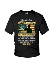 There's This Grumpy Veteran Lights Up My Life Youth T-Shirt tile