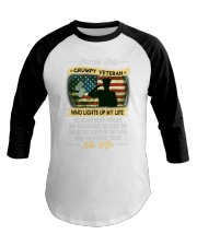 There's This Grumpy Veteran Lights Up My Life Baseball Tee tile
