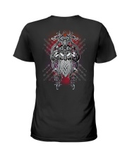 Viking Runes Letters 2 Sides Ladies T-Shirt tile