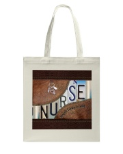Nurse Respect Caring Courage Leather Pattern Tote Bag tile