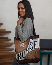 Nurse Respect Caring Courage Leather Pattern All-over Tote aos-all-over-tote-lifestyle-front-08