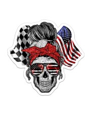 Skull Racing I Don't Need Therapy 2 Sides Sticker tile
