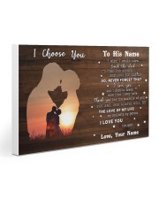 Custom Name I Choose You The Love Of My Life 30x20 Gallery Wrapped Canvas Prints thumbnail