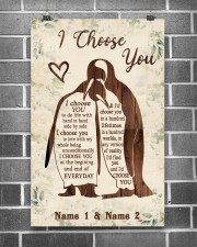 Custom Penguin I Choose You Personalized Name 11x17 Poster aos-poster-portrait-11x17-lifestyle-18