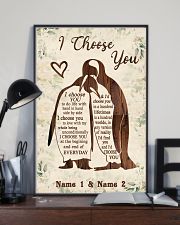 Custom Penguin I Choose You Personalized Name 11x17 Poster lifestyle-poster-2