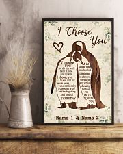 Custom Penguin I Choose You Personalized Name 11x17 Poster lifestyle-poster-3