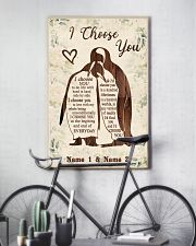 Custom Penguin I Choose You Personalized Name 11x17 Poster lifestyle-poster-7