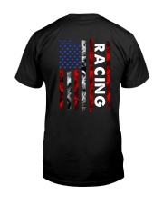 Racing Heartbeat US Flag Classic T-Shirt back