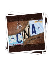 CNA Respect Caring Courage Sticker tile