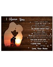 Custom Name I Choose You The Love Of My Life 24x16 Poster front