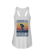 School-is-important-but-Skiing-is-importanter Ladies Flowy Tank tile