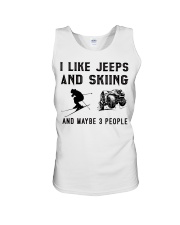 I-like-jeeps-and-skiing-and-maybe-3-people Unisex Tank tile