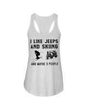 I-like-jeeps-and-skiing-and-maybe-3-people Ladies Flowy Tank tile