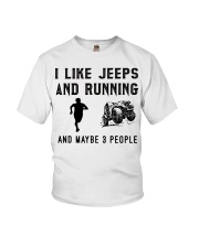 i-like-jeeps-and-running-and-maybe-3-people Youth T-Shirt tile