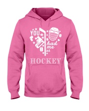 You-had-me-at-hockey Hooded Sweatshirt tile