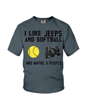 I-Like-Jeeps-And-Softball-And-Maybe-3-People Youth T-Shirt tile